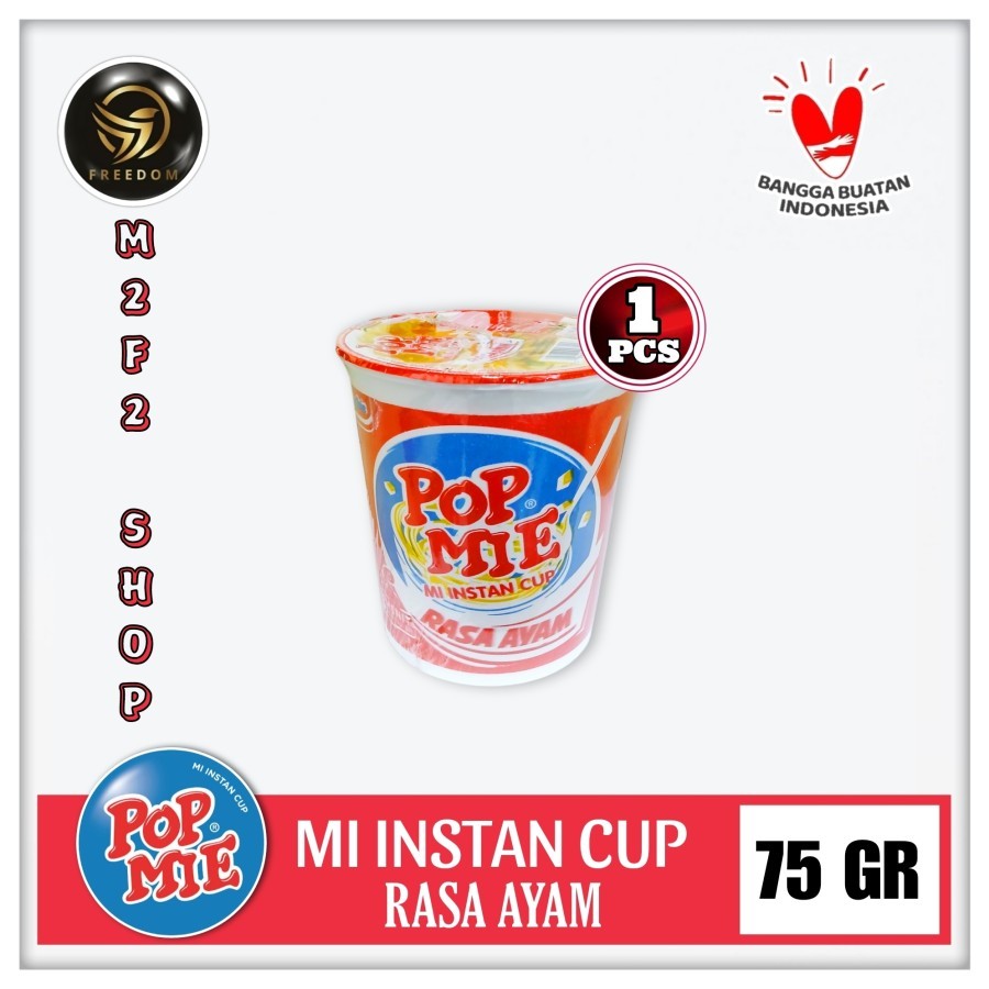 

POP MIE | Mi Instant Cup Kuah Rasa Ayam - 75 gr (Kemasan Satuan)
