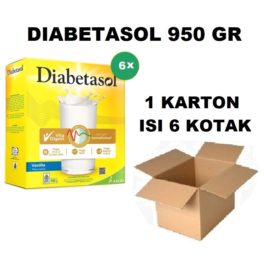 

Diabetasol 950 gr (1 Karton isi 6 Kotak)