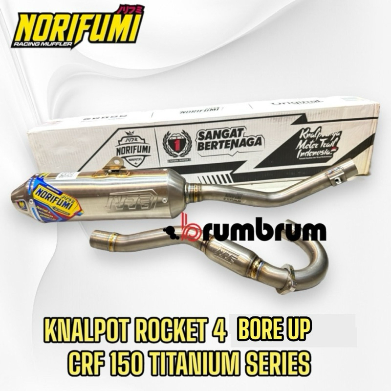 KNALPOT NORIFUMI ROCKET 4 TITANIUM BORE UP CRF 150
