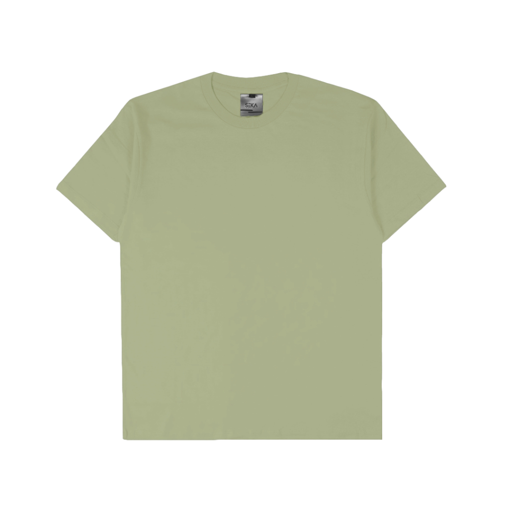 Seka Basics - Kaos Polos Sage Green (Hijau Sage) 30s