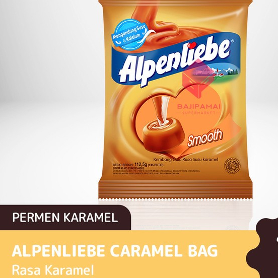 

PERMEN ALPENLIEBE SMOOTH BAG 112,5gr - PERMEN KARAMEL SUSU isi 45pcs