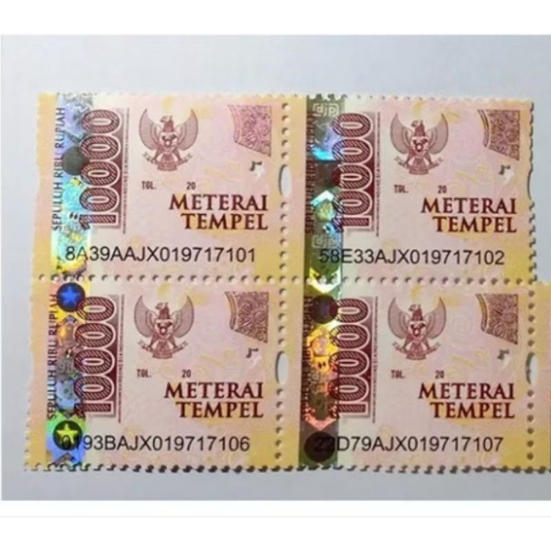 

Materai 10000 Ori Pos Indonesia