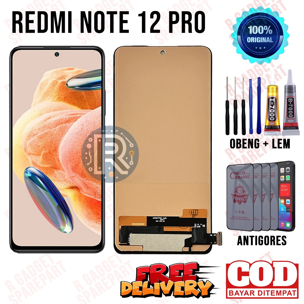 Lcd REDMI NOTE 12 PRO Original Oem Lcd Touchscreen REDMI NOTE 12 PRO Fullset