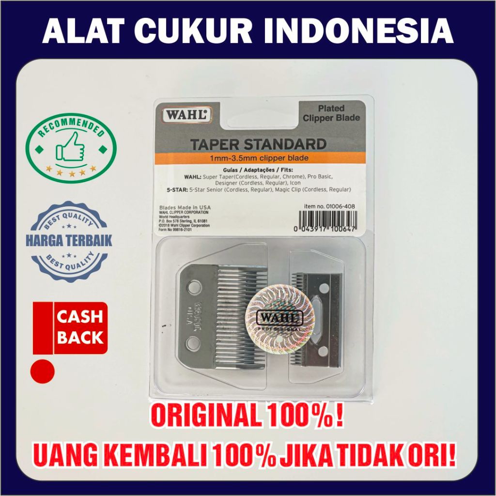 MATA PISAU WAHL / TAPER BLADE WAHL ORIGINAL USA / WAHL BLADE TAPER ORI