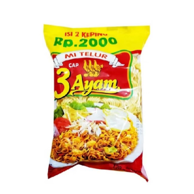 

Mie Telor Kuning Cap 3 Ayam Mie 110gr 2000