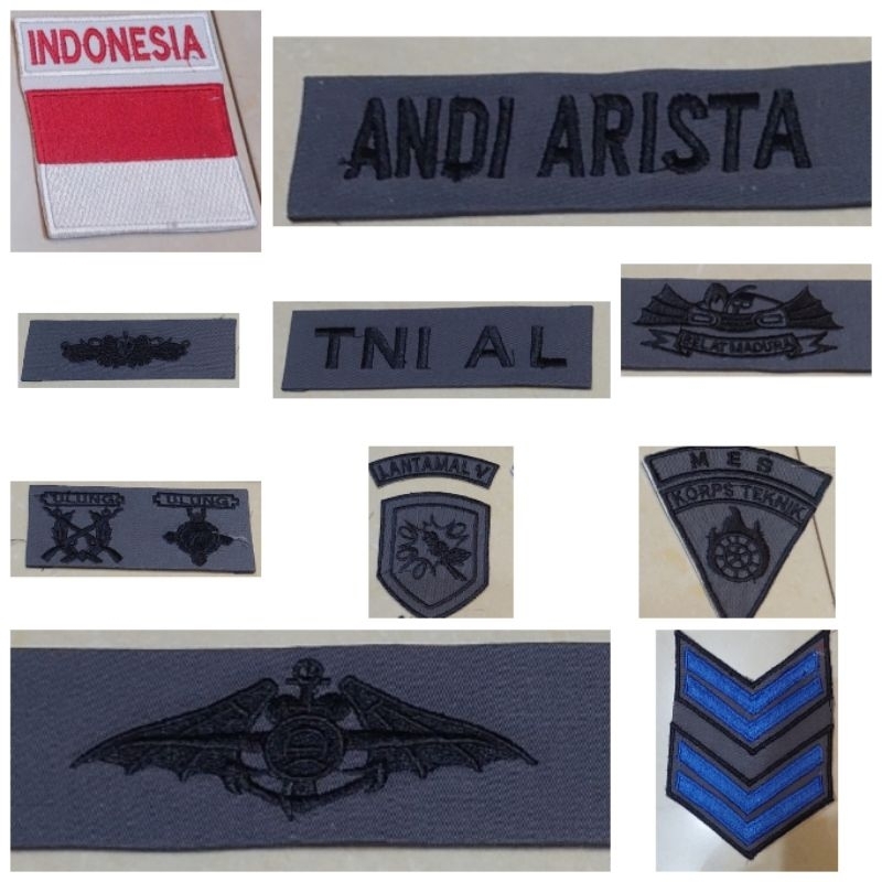 BRIVET PDL KRI TNI AL / BET LAYAR TNI AL/BRIVET PDL ATRIBUT PDL TNI AL/NAMA PDL TNI AL/NAMA PDL MARI