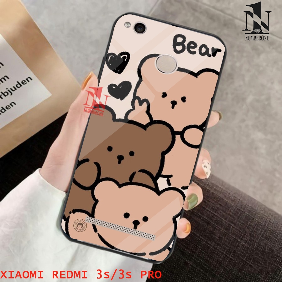 Case Xiaomi Redmi 3/3s/3s Pro [Cute Bear] Aneka casing, case, kondom hp, custom case, case aesthetic