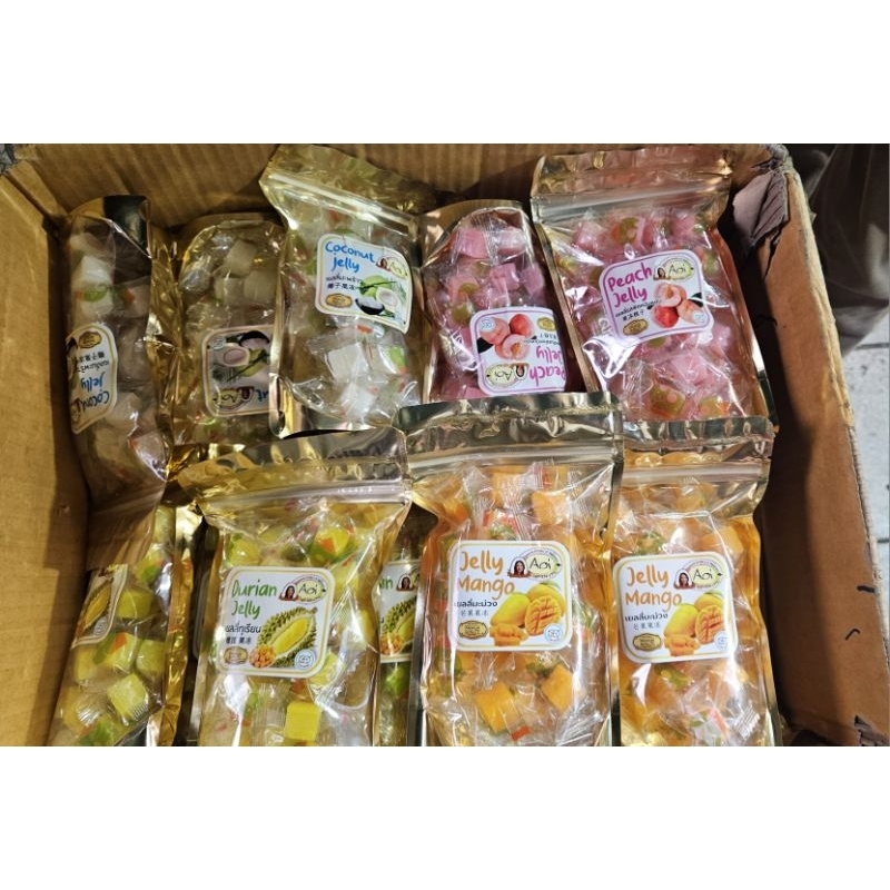 

Jelly mango & peach Aoi premium quality Thailand | snack thailand | cemilan | jajanan