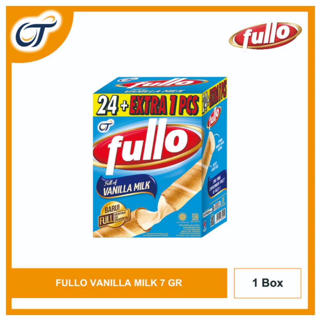 

Fullo Stick Vanilla 7GR - [1 Box Isi 24 + Free 1 Pcs] Bpom