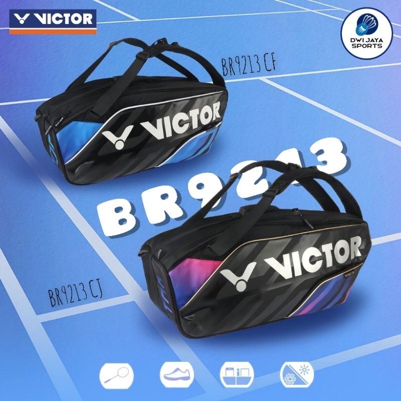 Tas badminton victor br9213 original | victor br 9213 | victor badminton bag br9213
