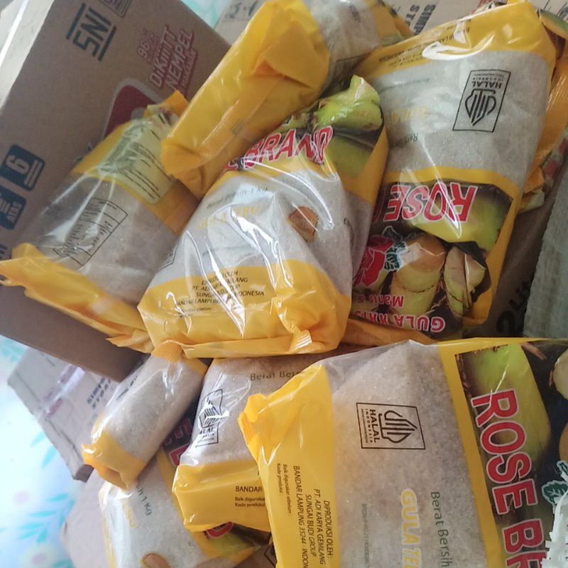 

Gula rosebrand 1kg ecer random warna