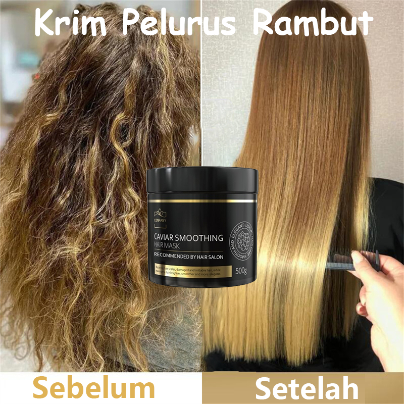 BPOM Masker Rambut Kering Dan Mengembang Krim Pelurus Rambut Masker Rambut Keratin Hair Treatment Sm