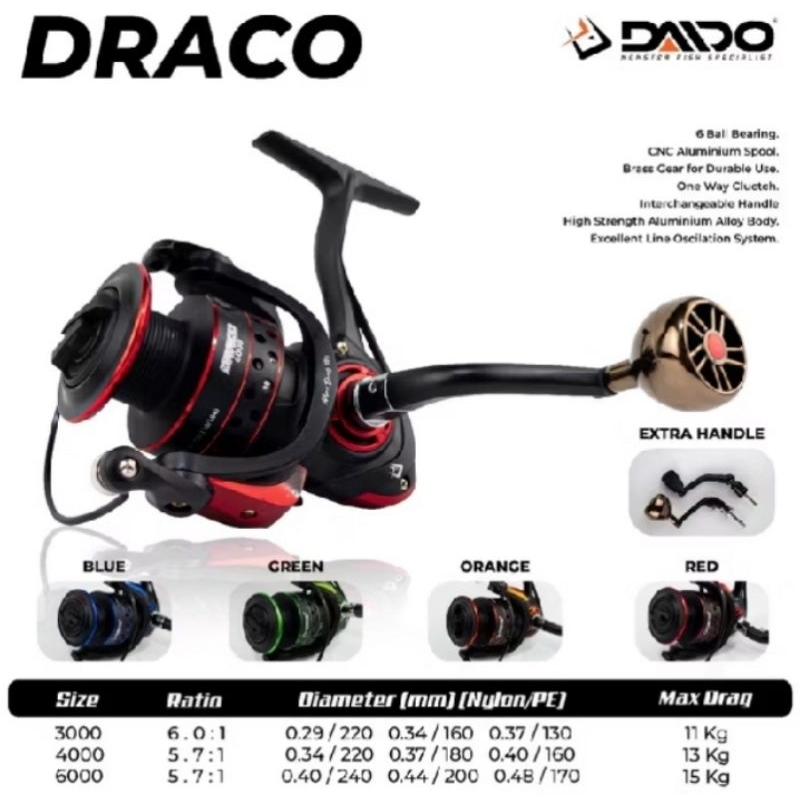 Reel Daido Draco 1000 2000 4000 6000