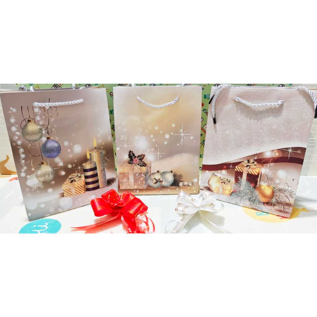 

Paperbag Merry Chritsmas Ball Manik Bling Bling Tas Kado Natal