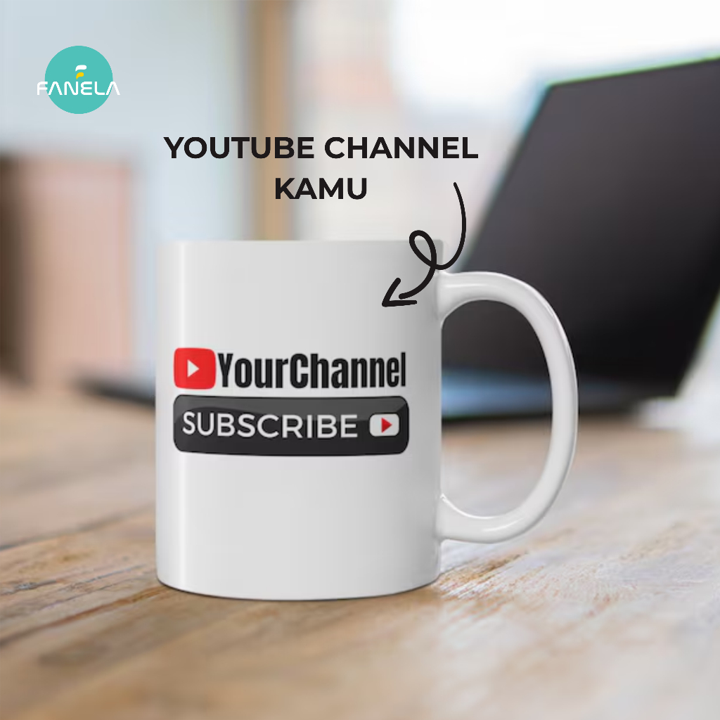 Mug Custom Youtube Channel Gelas Youtube Channel