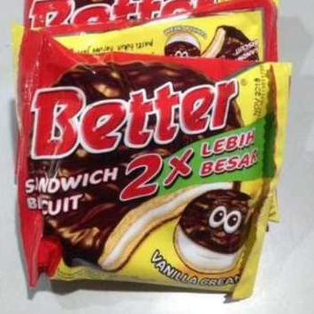 

Roma Better Sandwich Biskuit Coklat 1 Renceng isi 10pcs kemasan 27 gram