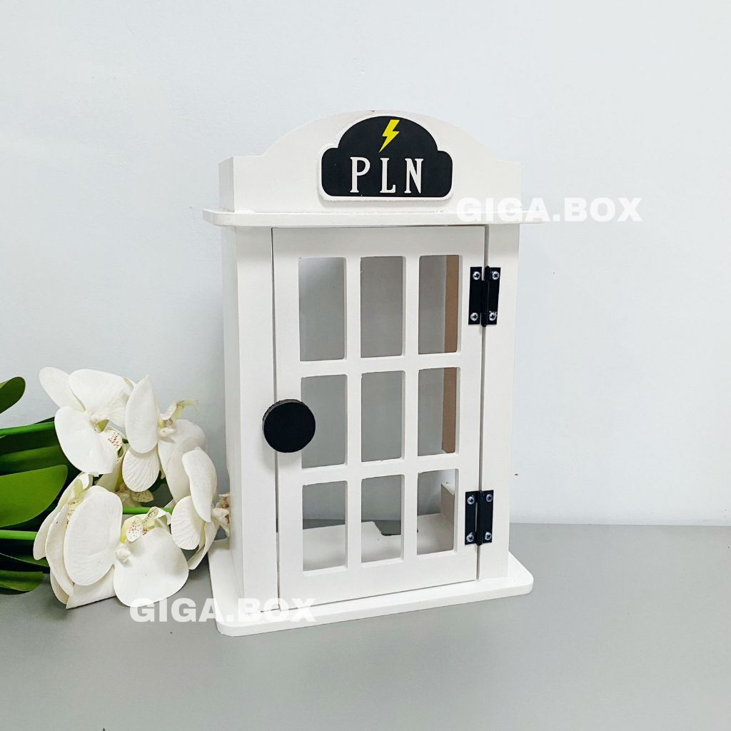 Bok Meteran Token/Pulsa Desain Telephone London PLN tempat pelindung meteran