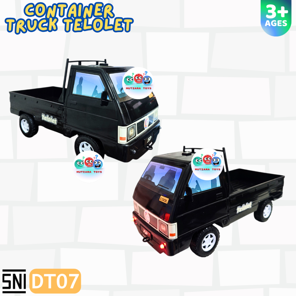 Mm Mainan Container Truck Pickup Telolet Dt07