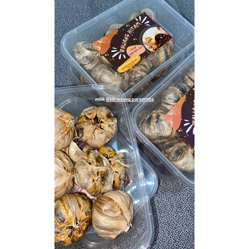 

Bawang Hitam Black Garlic Homemade kemasan 250gr Makanan Herbal Banyak Khasiat