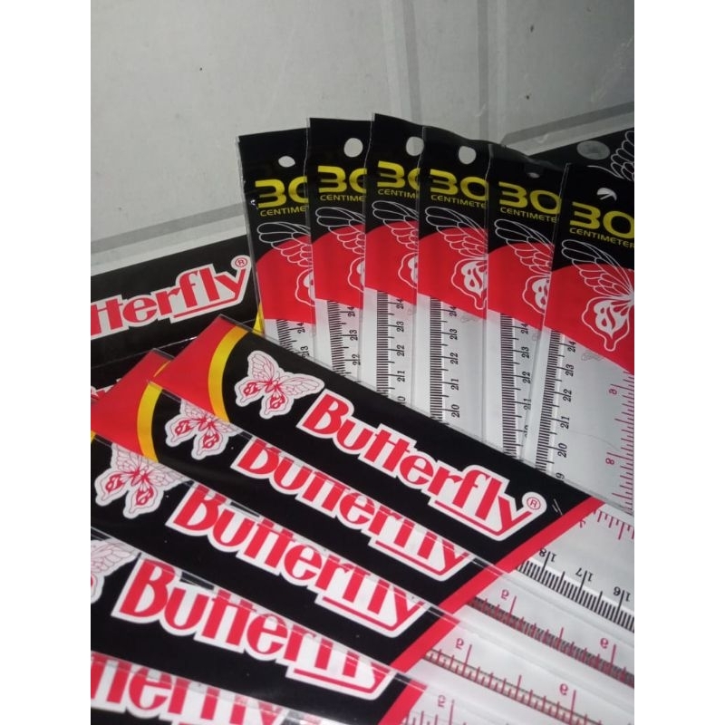 

PENGGARIS BUTTERFLY 30CM 1 PACK \ PENGGARIS PANJANG 30CM