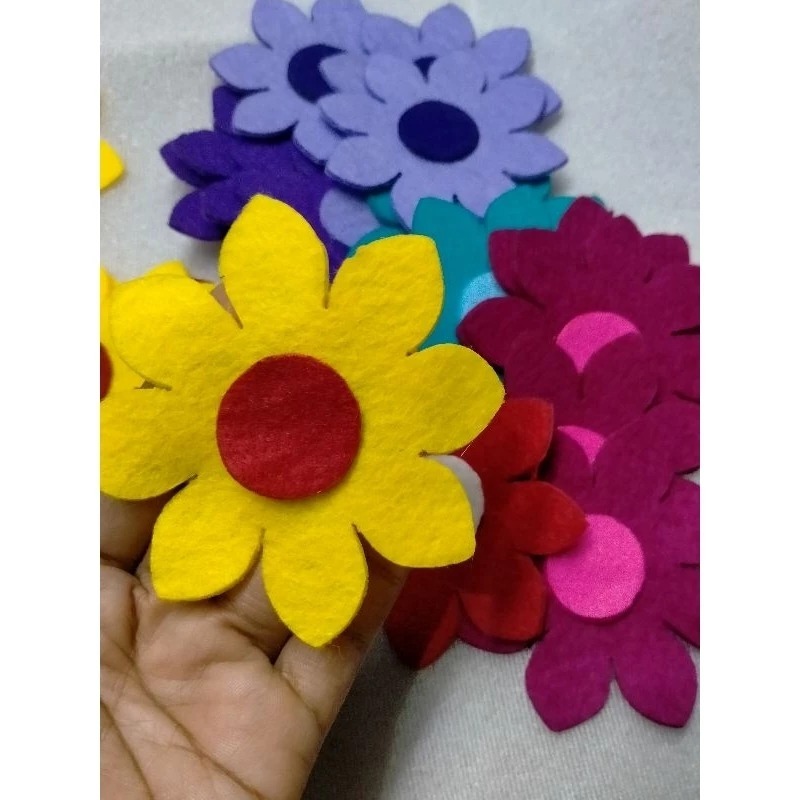 BUNGA FLANEL POLA BUNGA FLANEL WARNA WARNI