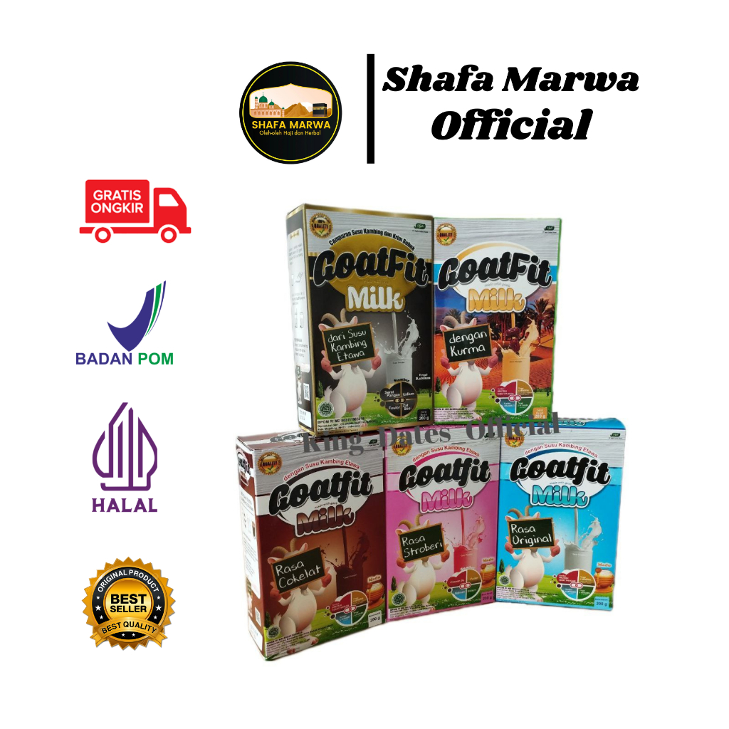 

Promo Goatfit Vanilla/Original | Susu Kambing + Royal Jelly Goat Milk New 200gr Bukan gomars