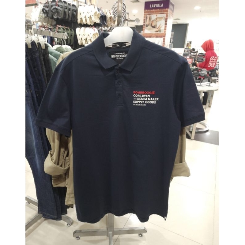 BOMBBOOGIE POLO SHIRT KAOS PENDEK PRIA SLIM FIT |12E34B4D1