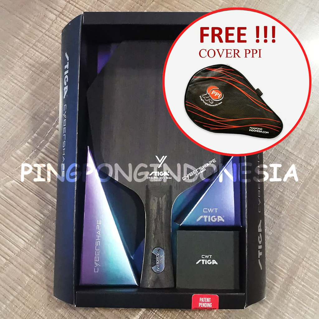 Stiga Cybershape Carbon CWT - Kayu Pingpong Bet Tenis Meja Blade Bat Truls Edition Tenismeja Magnet