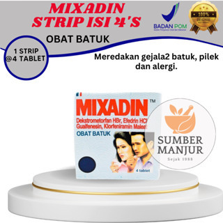 MIXADIN OBAT BATUK / STRIP ISI 4'S