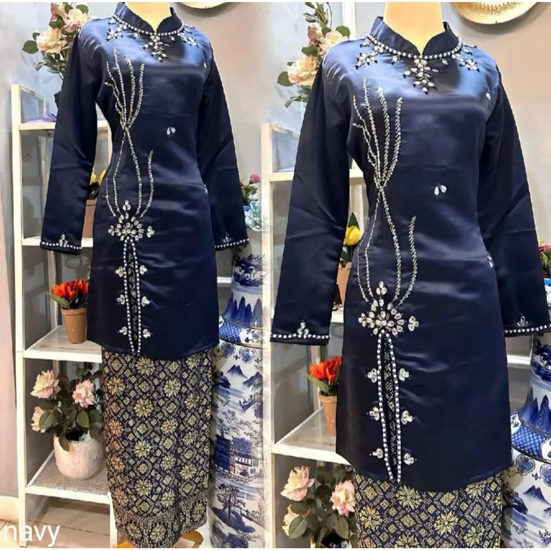 Atasan kebaya tunik kurung melayu kebaya tunik payet malaysia kebaya kondangan mewah kebaya modern