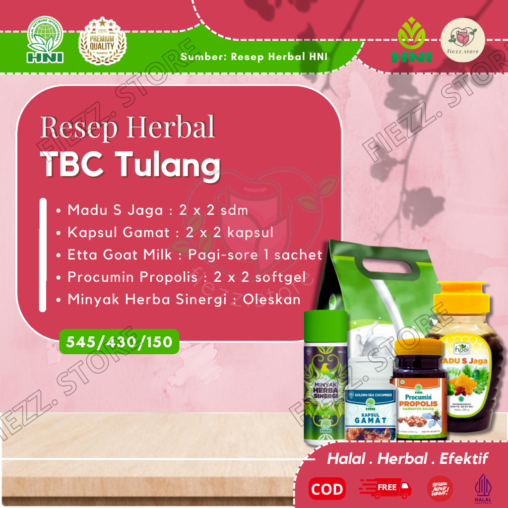 Resep Herbal HNI HPAI TBC Tulang