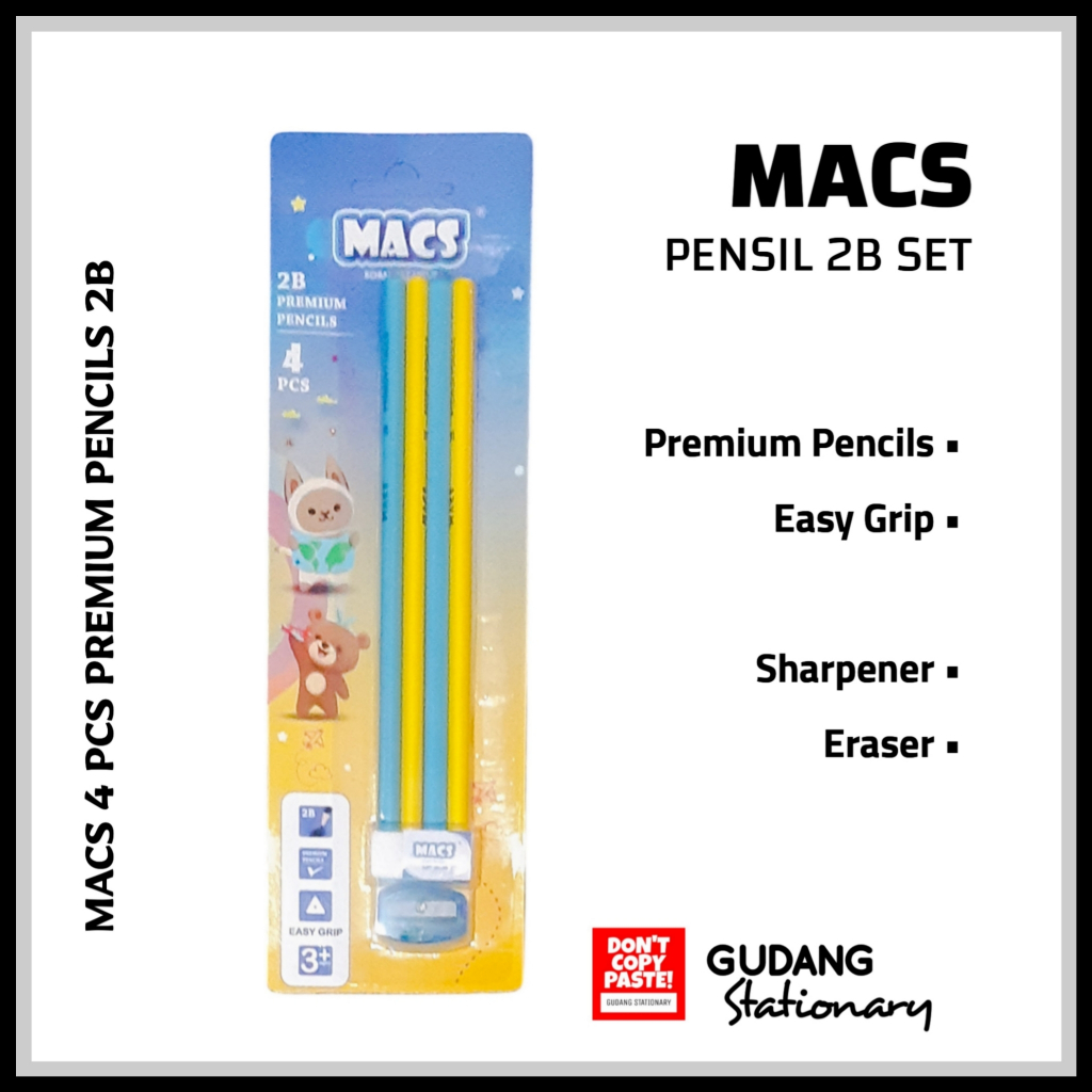 

Pensil Premium 2B MACS [ set ]