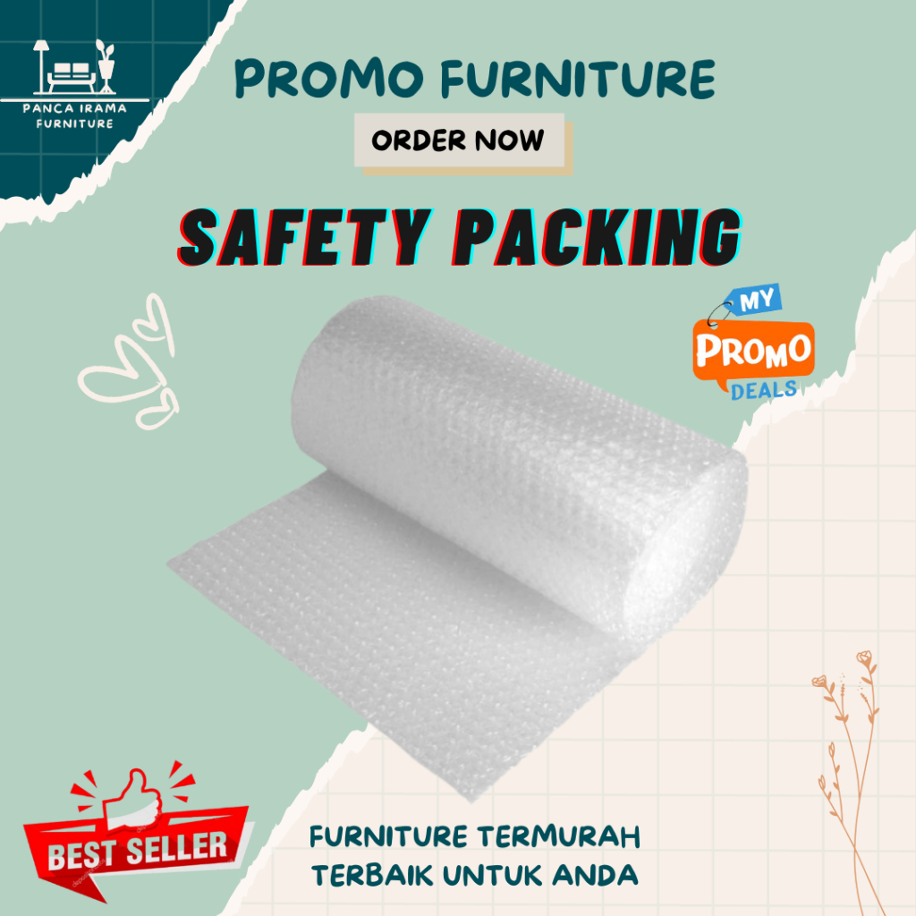 

Plastic Warp / Bubble Warp Tambahan Packing ( Double Safety )