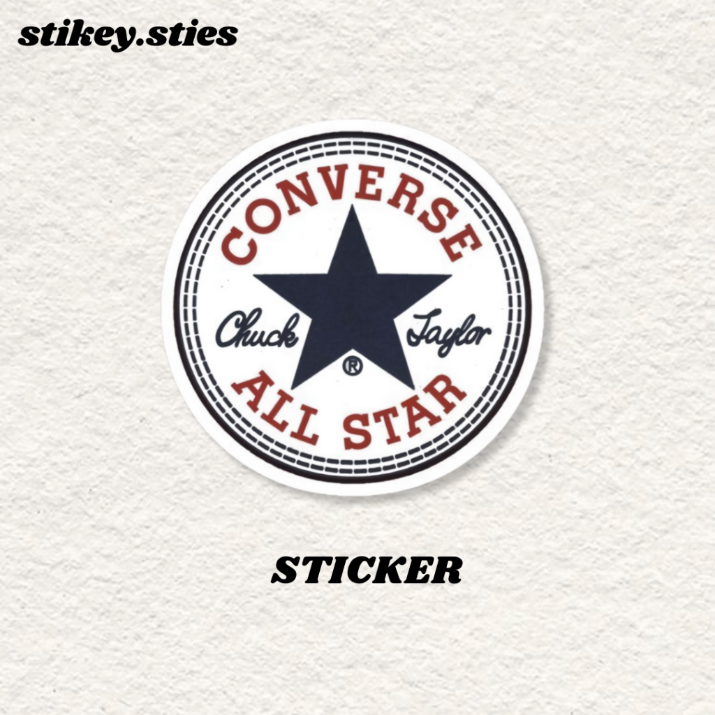 

STICKER CONVERSEALL STAR AESTHETIC BRAND ANTI AIR VINYL / STIKER HELM LAPTOP HP MOTOR TUMBLR TAS KOPER