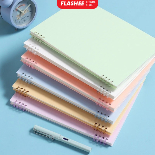 

Flashee Notebook Journal A5 Buku Diary Aesthetic Sketch Book Koil 8 Lubang Buku Tulis Catatan