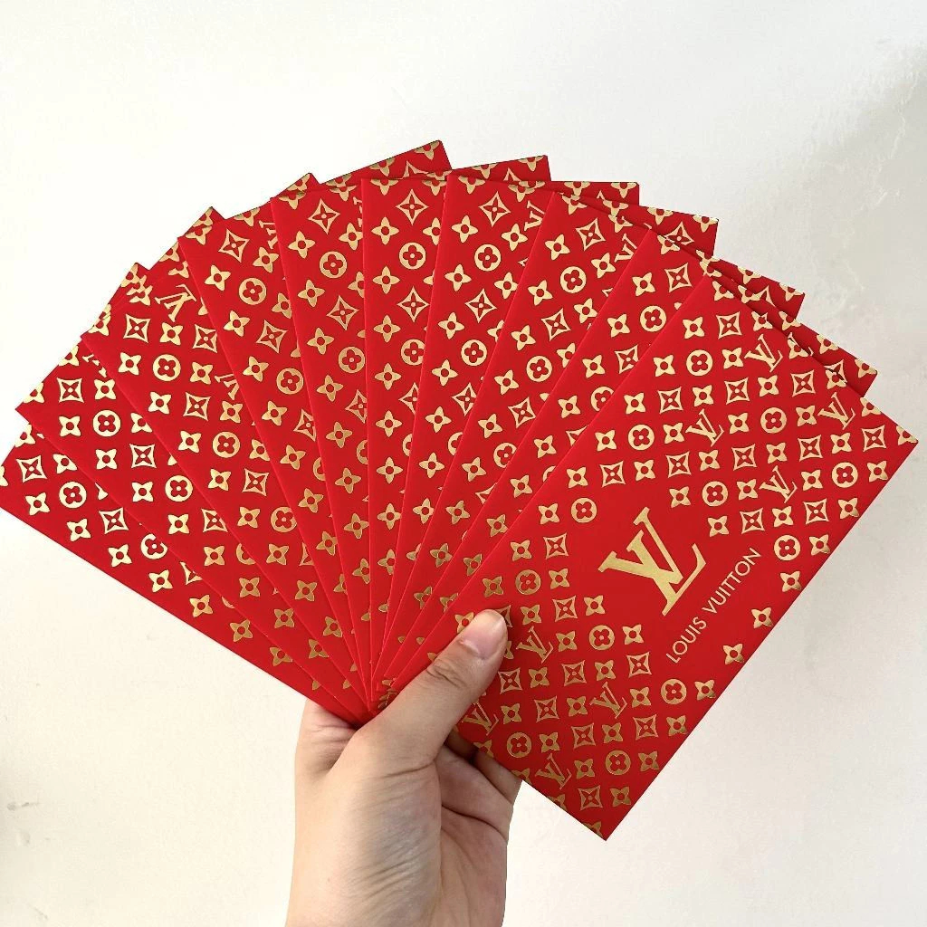 

10Pcs Amplop Angpao Lebaran Panjang Merek Motif Angpao Tahun Baru Imlek &Natal