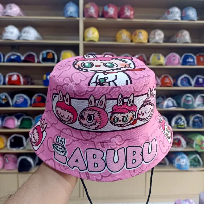 Topi Backet Anak Labubu / Backet hat anak/ Topi anak