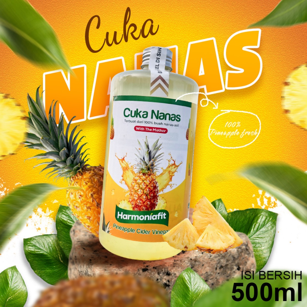 

CUKA NANAS 500ml With Mother Fermentasi Organik Bantu Menurunkan Kadar Gula Darah BPOM