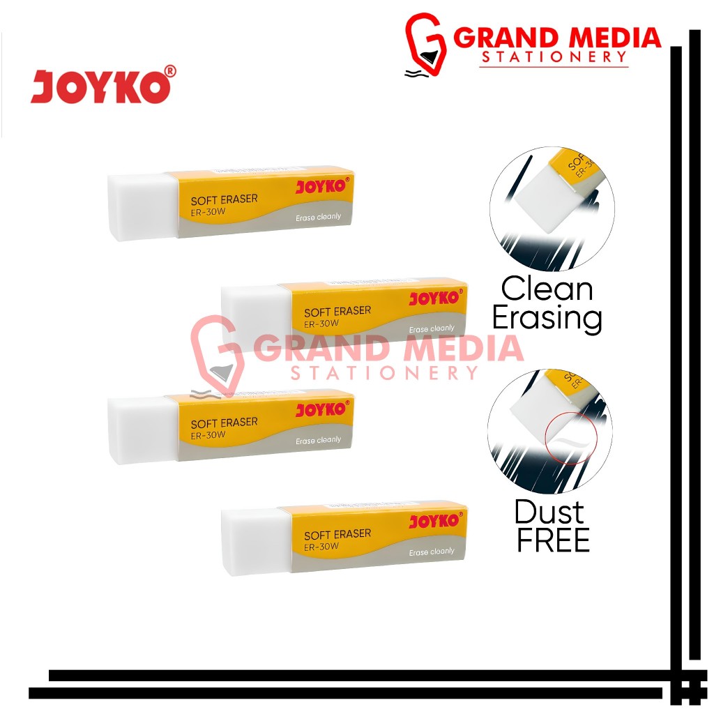 

[GRAND MEDIA] ERASER / SETIP / PENGHAPUS JOYKO ER-30W / 1 PCS