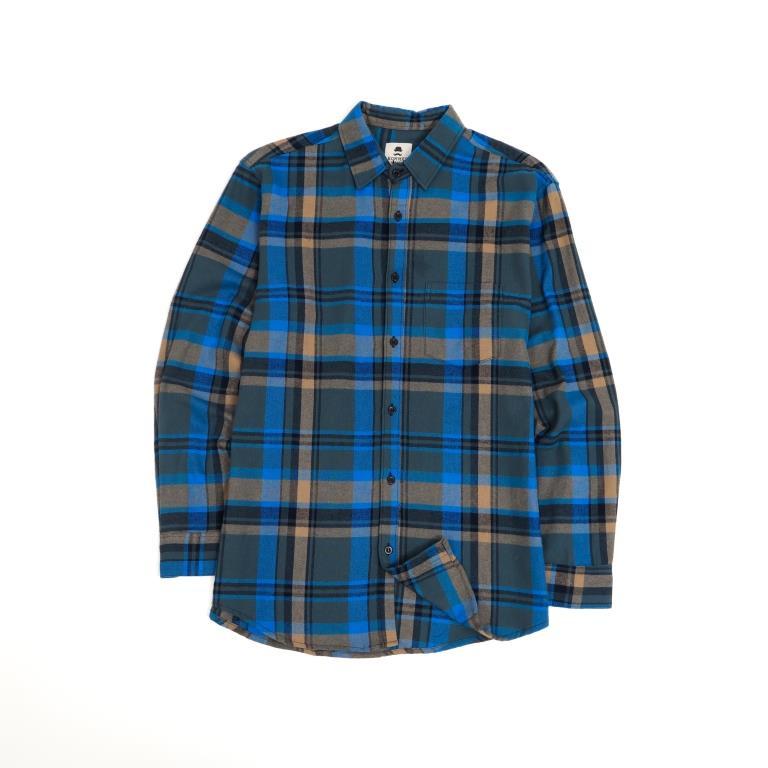 Hommes Apparel FS136 Chiessa Blue Flannel Shirt