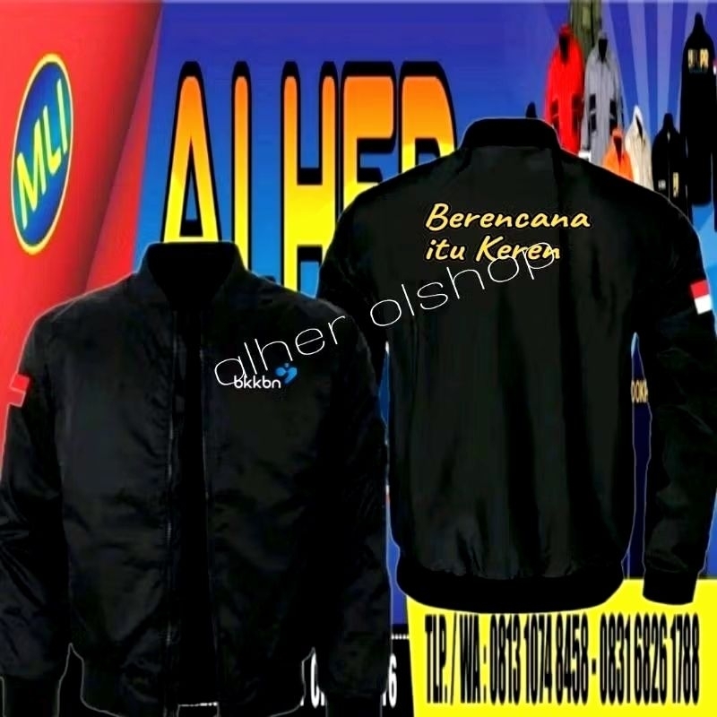 Jaket bordir BKKBN jaket BKKBN jaket bomber bkkbn jaket seragam BKKBN jaket kerja BKKBN jaket berenc