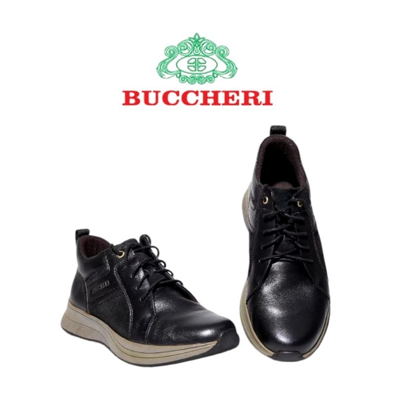 BUCCHERI Sepatu Boot Pria Casual Slip.On Full Kulit Lace Up-Roberto AS9001