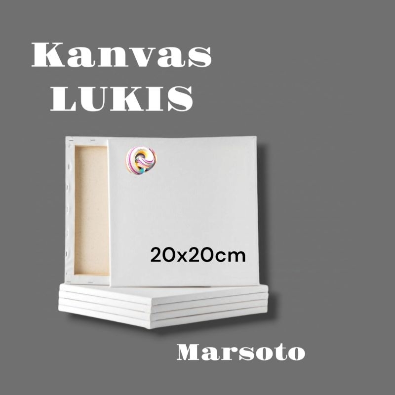 Kanvas lukis 20x20cm/Kanvas20x20/Kanvas Marsoto