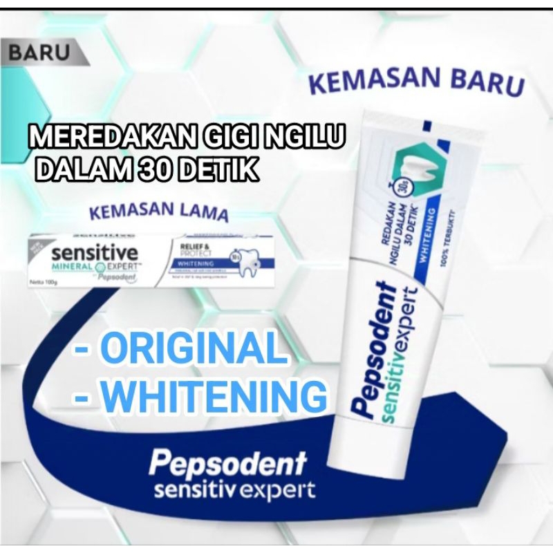 PEPSODENT SENSITIVE EXPERT 100 GRAM I UNTUK GIGI NGILU