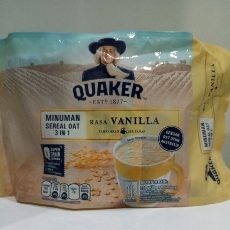 quaker minuman sereal oat 3 in 1