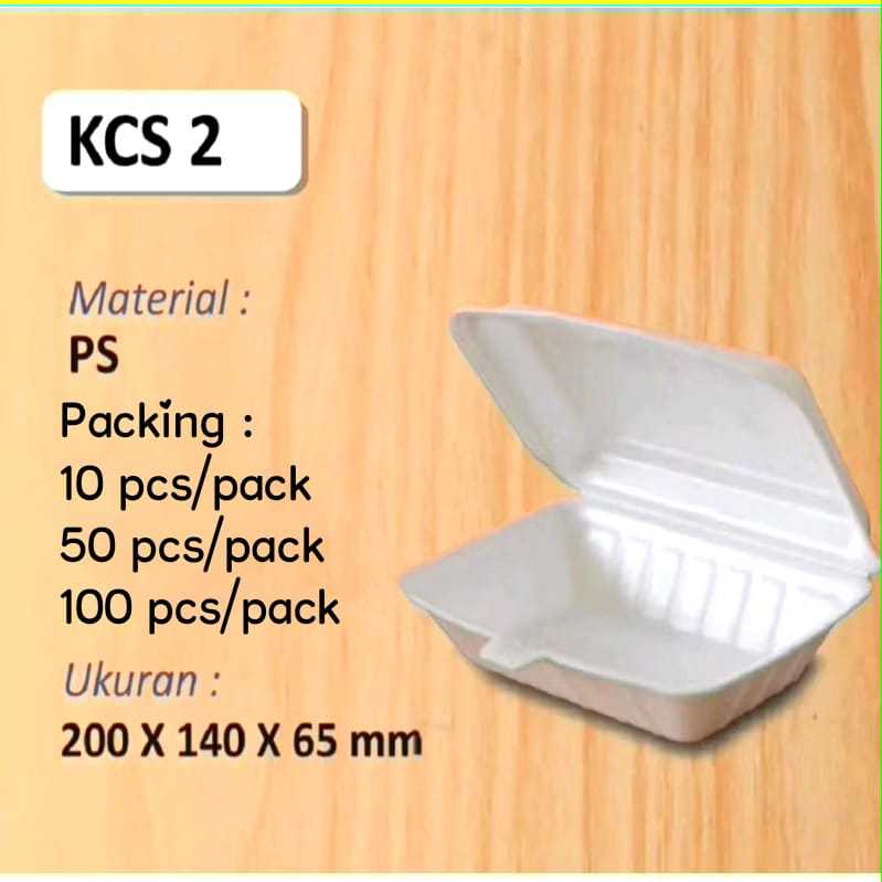 Styrofoam/Sterofoam Gabus Lunch Box Nasi Kuning/Bubur Isi 10 Dan 50 picis