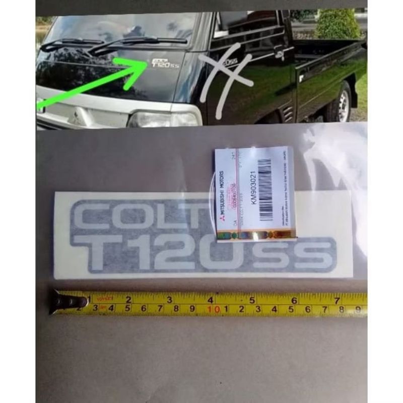 STIKER MOBIL TULISAN COLT T120ss ORIGINAL STICKER MITSUBISHI T120SS TERLARIS