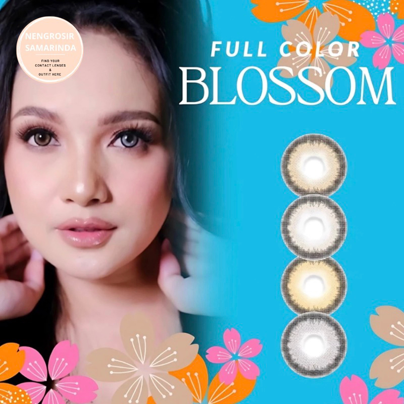 SOFTLENS FULL COLOR BLOSSOM || NORMAL 15MM || SOFTLENS RING NATURAL 15MM