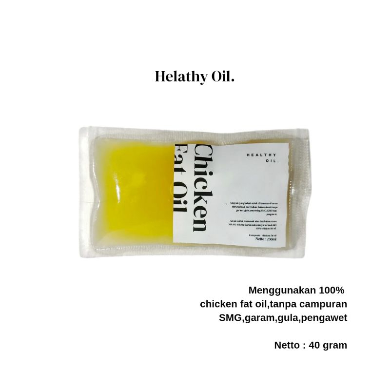 

[40ML] Minyak lemak ayam MPASI/baceman bawang MPASI/bawang giling MPASI - Healthy Oil
