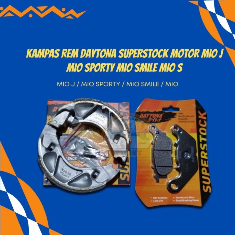 Kampas rem Daytona superstock motor mio J mio sporty mio Smile mio s
